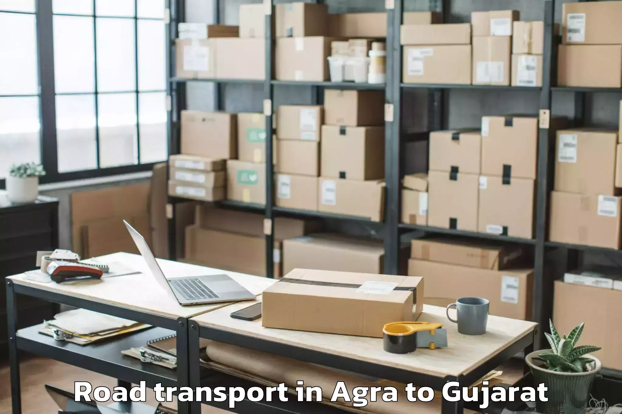 Reliable Agra to Santrampur Road Transport